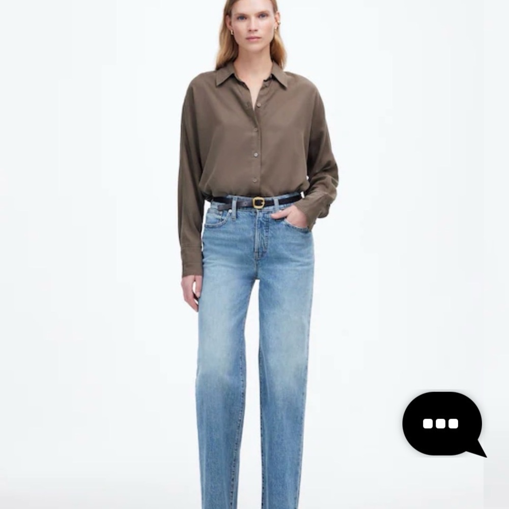 Madewell Light Blue Wide Leg Jeans